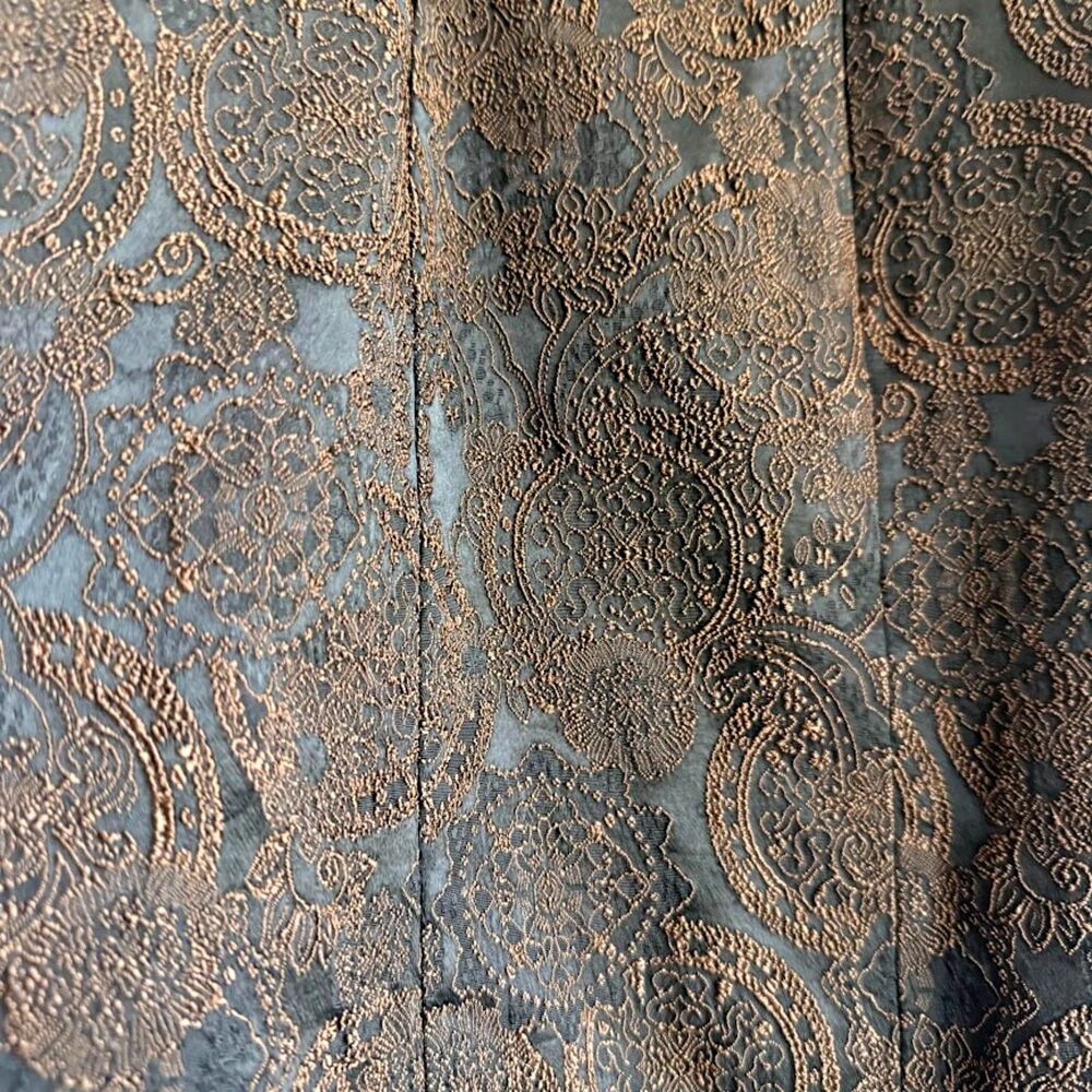 Vintage 90s Erny Van Reijmersdal Brocade Sheath Dress in Brown & Black size EU38 - Picture 13 of 13